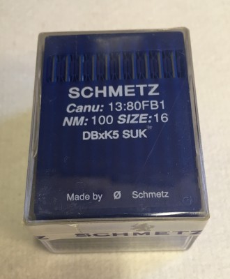 Schmetz - SCATOLA DA 100 AGHI DBxK5SUK NELLE VARIE FINEZZE