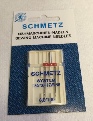 Schmetz - AGO GEMELLO DISTANZA AGHI mm.8 FINEZZA 100