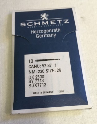 Schmetz - BUSTINA DA 10 AGHI SISTEMA SY7713 = DK2500 NELLE VARIE FINEZZE