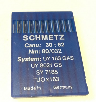Schmetz - BUSTINA DA 10 AGHI SISTEMA UY163GAS=8021GS NELLE VARIE FINEZZE