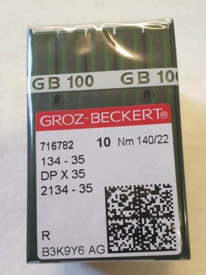 Groz-Beckert - SCATOLA DA 100 AGHI SISTEMA 134-35R NELLE VARIE FINEZZE