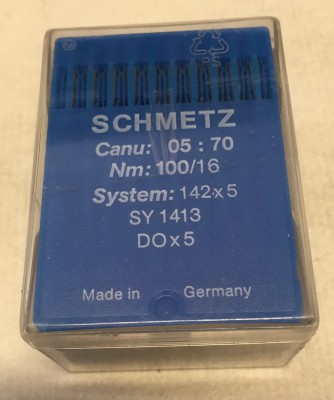 Schmetz - SCATOLA DA 100 AGHI SISTEMA 142x5 FINEZZA 100