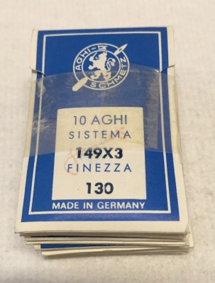 Schmetz - SCATOLA DA 100 AGHI SISTEMA 149x3=UY124GS=SY3650=TVx3 NELLE VARIE FINEZZE