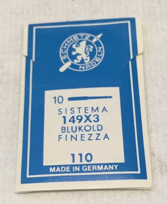 Schmetz - BUSTINA DA 10 AGHI SISTEMA 149x3 BLUKOLD FINEZZA 110