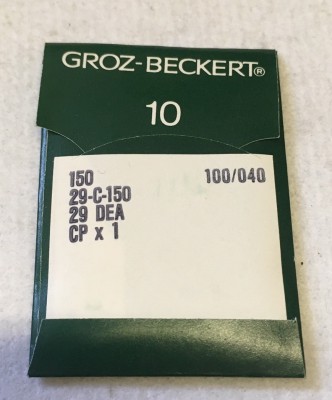 Groz-Beckert - BUSTINA DA 10 AGHI SISTEMA 150 FINEZZA 100