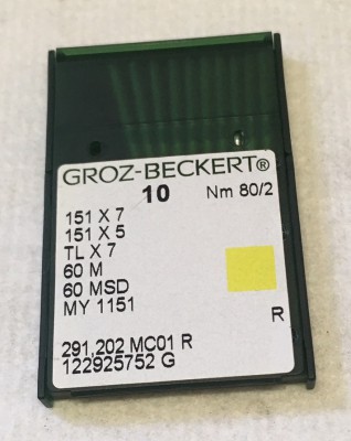 Groz-Beckert - BUSTINA DA 10 AGHI SISTEMA 151x7 FINEZZA 80
