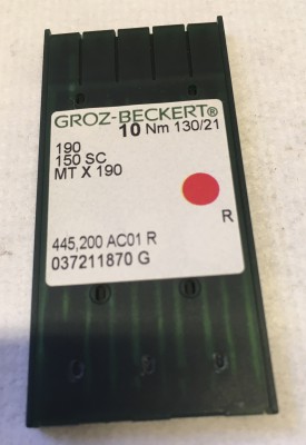 Groz-Beckert - BUSTINA DA 10 AGHI SISTEMA 190R FINEZZA 130