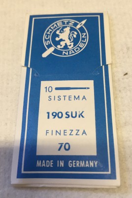 Schmetz - BUSTINA DA 10 AGHI SISTEMA 190SUK FINEZZA 70