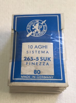 Schmetz - SCATOLA DA 100 AGHI SISTEMA 265-5SUK FINEZZA 80