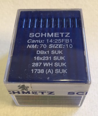 Schmetz - SCATOLA DA 100 AGHI SISTEMA 287WH SUK=1738A=DBx1=DBxK5=16x231 NELLE VARIE FINEZZE