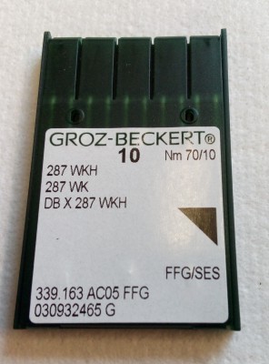 Groz-Beckert - BUSTINA DA 10 AGHI SISTEMA 287WKH SUK = FFG/SES FINEZZA 70