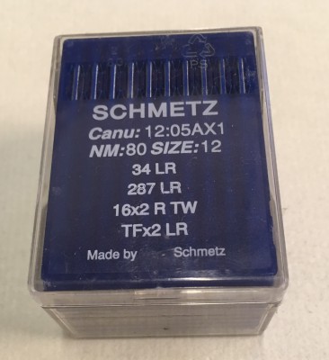 Schmetz - SCATOLA DA 100 AGHI SISTEMA 34LR = 287LR FINEZZA 80