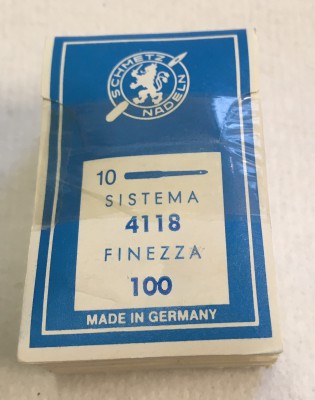 Schmetz - SCATOLA DA 100 AGHI SISTEMA 4118 FINEZZA 100