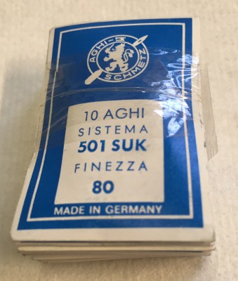 Schmetz - SCATOLA DA 100 AGHI SISTEMA 501SUK FINEZZA 80