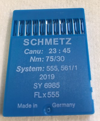Schmetz - BUSTINA DA 10 AGHI SISTEMA 561/1 = 555 = 2019 NELLE VARIE FINEZZE