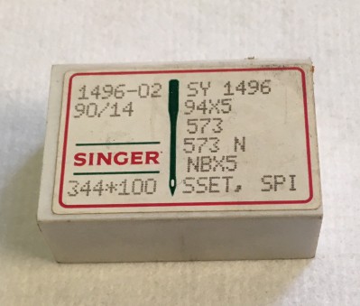 Singer - SCATOLA DA 100 AGHI SISTEMA 573N FINEZZA 90