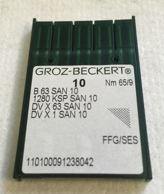 Groz-Beckert - BUSTINA DA 10 AGHI SISTEMA B63 SAN10 FFG/SES FINEZZA 65