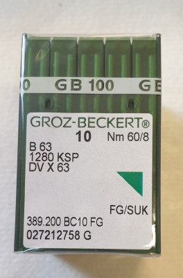 Groz-Beckert - BUSTINA DA 10 AGHI SISTEMA B63SUK FINEZZA 60