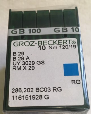 Groz-Beckert - BUSTINA DA 10 AGHI SISTEMA B29 FINEZZA 120