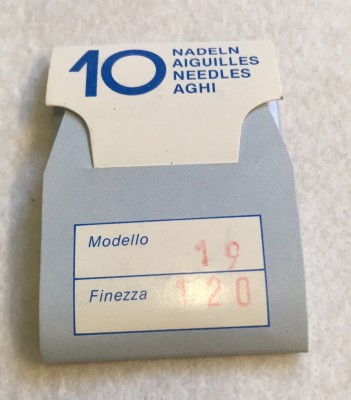 Metalplast - BUSTINA DA 10 AGHI SISTEMA 19 FINEZZA 120 METALPLAST