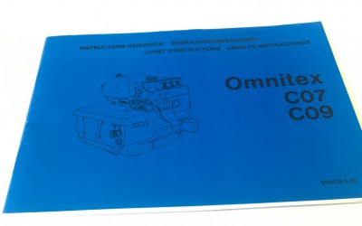 Omnitex - LIBRETTO ISTRUZIONI PER TAGLIACUCE C07/C09 OMNITEX/NECCHI/RIMOLDI