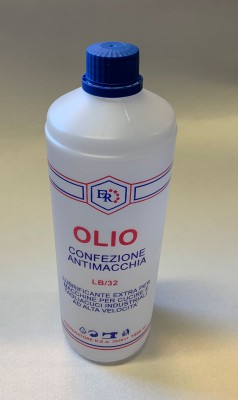  - OLIO BOTTIGLIA DA LT.1, PER MACCHINE PER CUCIRE A LUBRIFICAZIONE FORZATA, ANTIMACCHIA