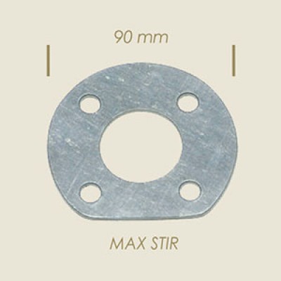Max-stir - GUARNIZIONE MAX-STIR MINOR= JOLLY SMUSSATA mm.93x85, 4 FORI Diam. mm.10